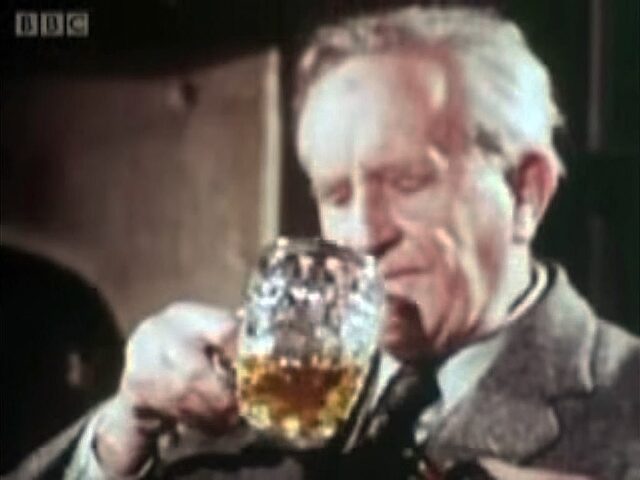 Tolkien with beer